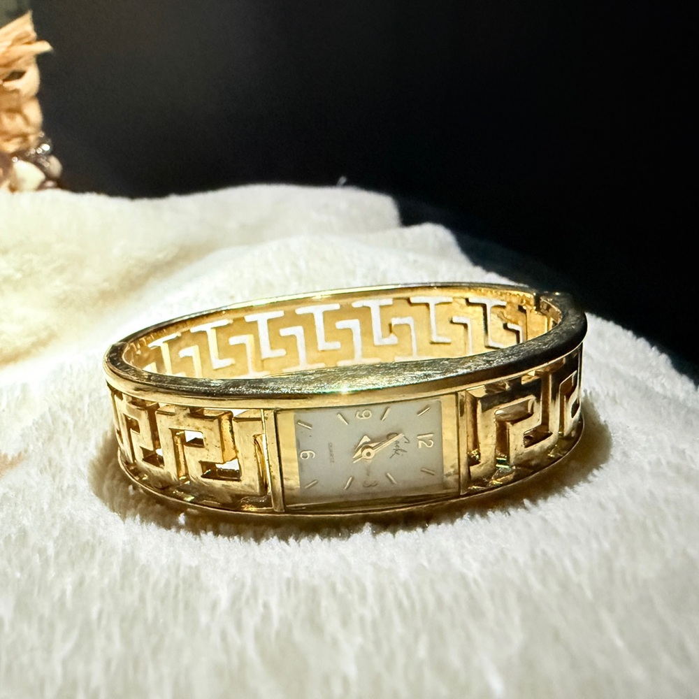 Gold Geometric Women's Watch